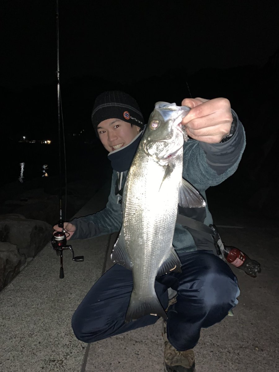 Kmr Ju 12 7は真鶴にメバリングしに行ってきました 例の月下美人ss極みジグヘッド0 6g ビームスティック1 5inchクリアグリッターのジグヘッドリグで24cmのメバルを ブリーデンの13 Nut 40fのクリアラメで40cmのヒラセイゴを釣りました こっちにもう