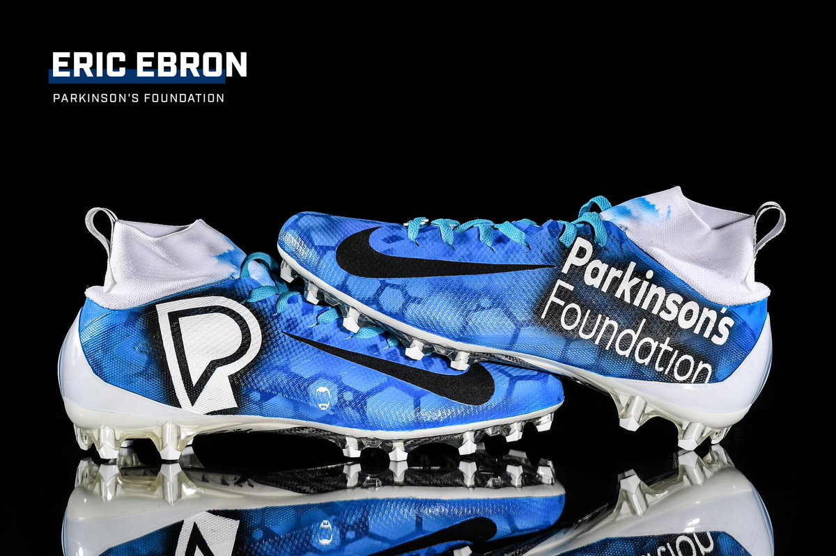 Ebron85's tweet photo. Parkinson’s have been apart of my family for some time. Taking loved ones, and making everyday a struggle. For anyone fighting and those I have already met I will continue to fight for u guys and gals. #MyCauseMyCleats https://t.co/rZRkRmfvpb