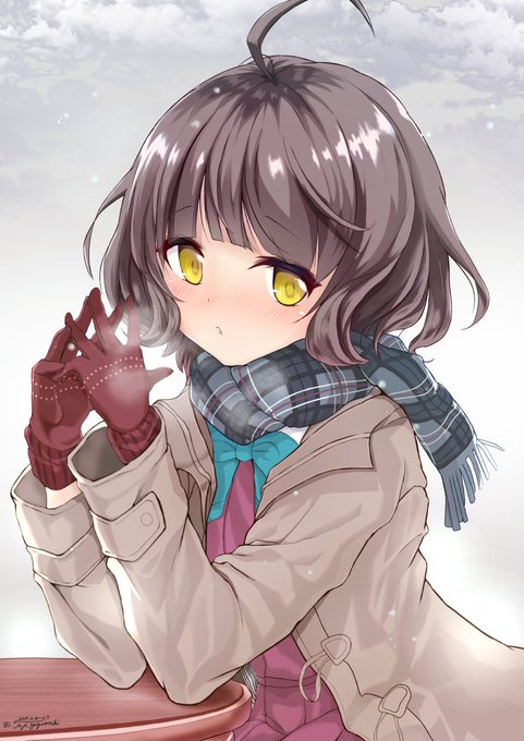 「brown hair red gloves」 illustration images(Latest)｜20pages