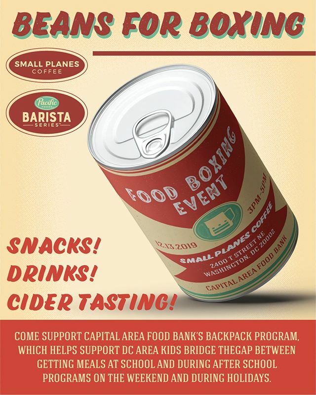 🗣FOLKS!! ⠀
⠀
We have a special event coming your way next week and that’s why we’ve decided to make this Special Saturday Post! ⠀
⠀
Next Friday, December 13th, at Small Planes Roastery alongside Pacific Foods we are hosting a food boxing event to… ift.tt/34ZQyTH