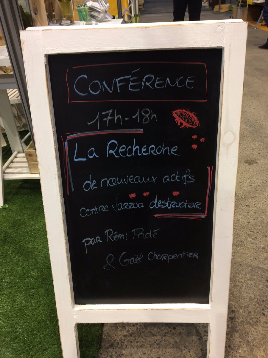 À 17h - conférence : Recherche de nouveaux actifs contre Varroa Destructor par Rémi Padé et Gaël Charpentier 

 #vetopharma #simapi #varroa