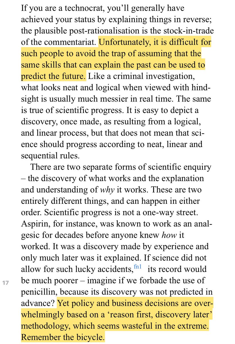 Technocrats: “Unfortunately, it is difficult for such people to avoid the trap of assuming that the same skills that can explain the past can be used to predict the future.”