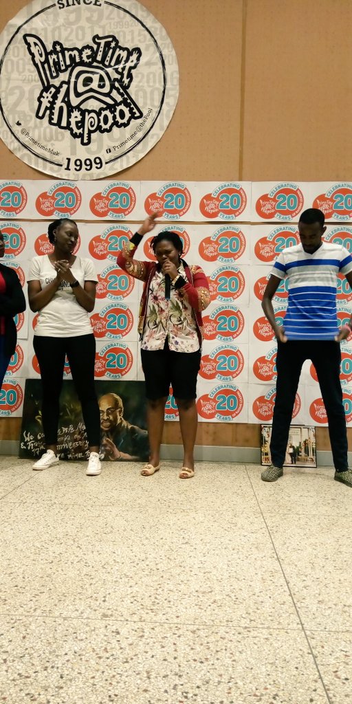 PrimeTimeMAK's tweet photo. She (chawo) heard of #PrimeTimeAt20 and she travelled from Kenya π°πͺ for #PrimeTimeAt20. @SMasanga256 @InnocentNuwa @martinssempa @PabloKimuli @lisaromans03 @JRwabutomize @_ojangole https://t.co/vDbgPT7KO9
