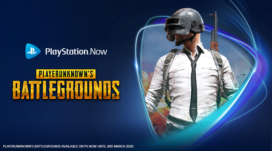 PlayStation's tweet image. PS Now subscribers can now stream or download PUBG, Wolfenstein: The Old Blood, and more: play.st/2LltpTY