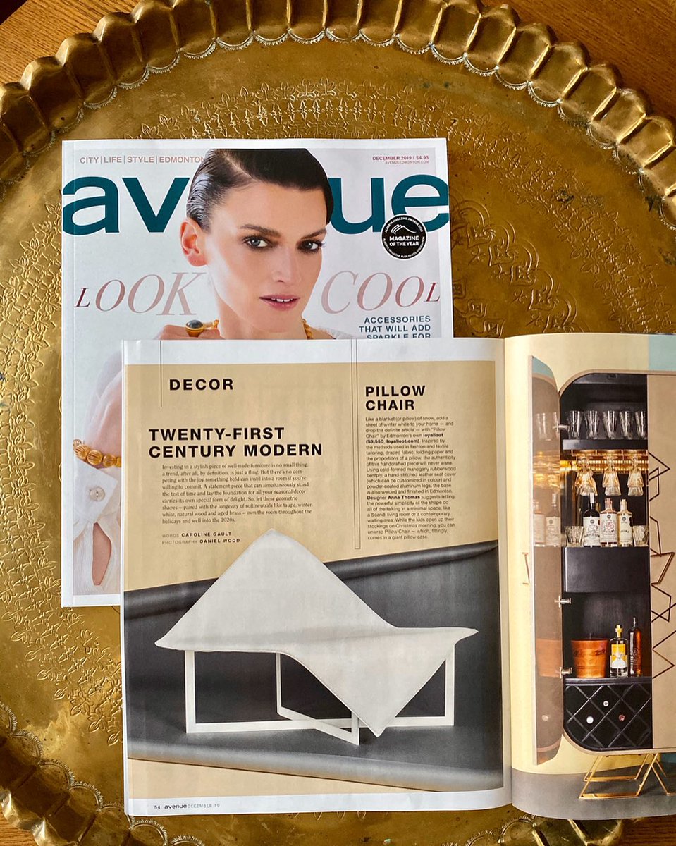 CarolineGault's tweet photo. A joy to work @AvenueEdmonton Art Director @kimleelarsons on this beautiful project, highlighting four luxurious statement pieces for your home that stand the test of time. @loyalloot @IzmDesign @Cottswood shot by Daniel Wood in the December issue: https://t.co/KuSs1WuXPM #Yeg https://t.co/lgzAB0DRTz