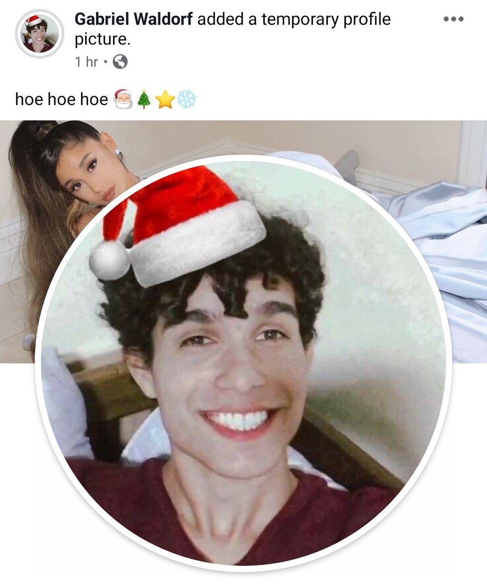 GabrielDBrazil's tweet photo. [#GDPI] 07.12.19 - O natal finalmente chegou🤩, nosso querido influencer já anunciou a nova era: a natalina!!!, estão prontos seguimores? https://t.co/JvrTrtPHxU