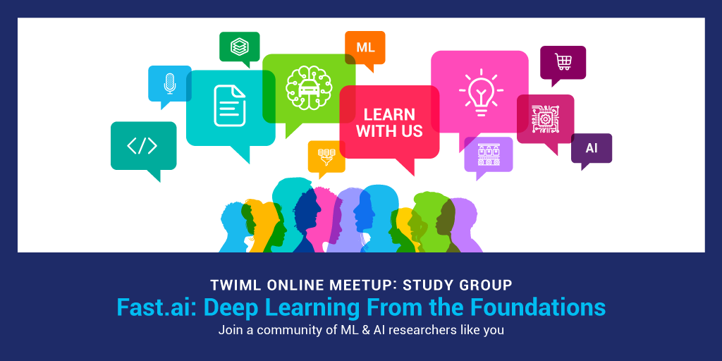 twimlai's tweet photo. 1 more hour until @jcatanz hosts our Deep Learning From the Foundations Study Group - Lesson 12f! See link for details: https://t.co/26HIxqqXbj
#twimlmeetup #twimlai https://t.co/Iv3d6V0Jsj