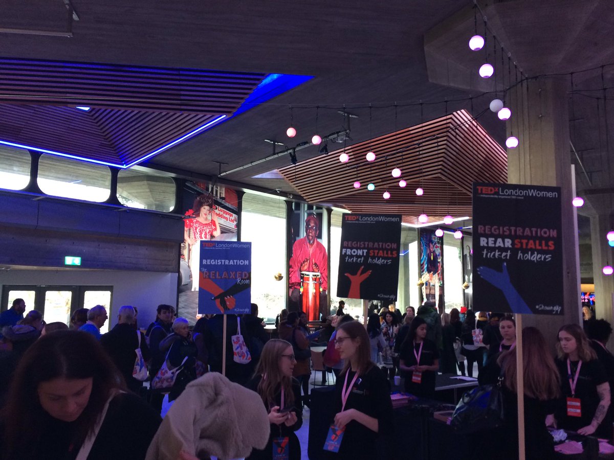 We are #ShowingUp at the TEDxLondonWomen event at the Southbank Centre! Enjoying the amazing speakers from the #RelaxedRoom with our lovely host <a href="/jamala_osman/">Jamala</a> <a href="/tedxlondon/">TEDxLondon</a>