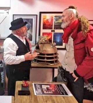 joncampling's tweet photo. Amazing arvo spent in the NEWLY OPENED @NJAComicShop @EnterpriseEbo #Eastbourne With my mate the wonderful Terry Malloy @tuckerspatch (AKA MY #Davros growing up so 🤩) 
If u ♥️ FILM/GAMES/COMICS Def pop in asap.  I even got 2 sign HAN!
#DavrosAndTheDeatheater #HarryPotter #DrWho https://t.co/sduOcnSzQD