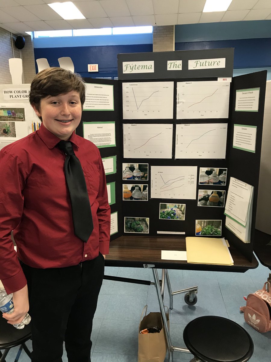EarlRudderMS's tweet photo. Layne and John ready to compete at the John Jay Science Symposium this morning! #nisd #NISDGTAA https://t.co/R2w2K3gYlM