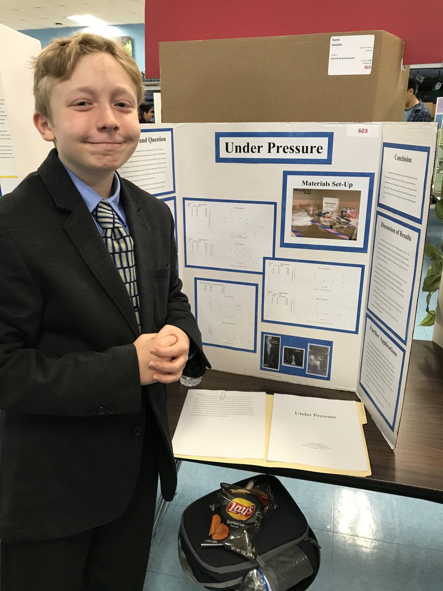 EarlRudderMS's tweet photo. Layne and John ready to compete at the John Jay Science Symposium this morning! #nisd #NISDGTAA https://t.co/R2w2K3gYlM