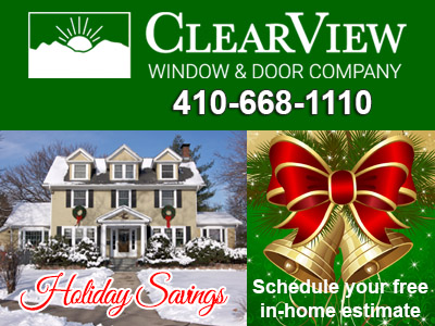 getclearview's tweet image. Would you like to finally get those much-needed home improvement projects done? We have some special HOLIDAY SAVINGS we would like to share with you.  #GetClearView Visit us at getclearview.com or call 410-668-1110 and schedule a free in-home estimate.