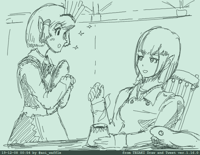 思い出話 #tegaki_dt 