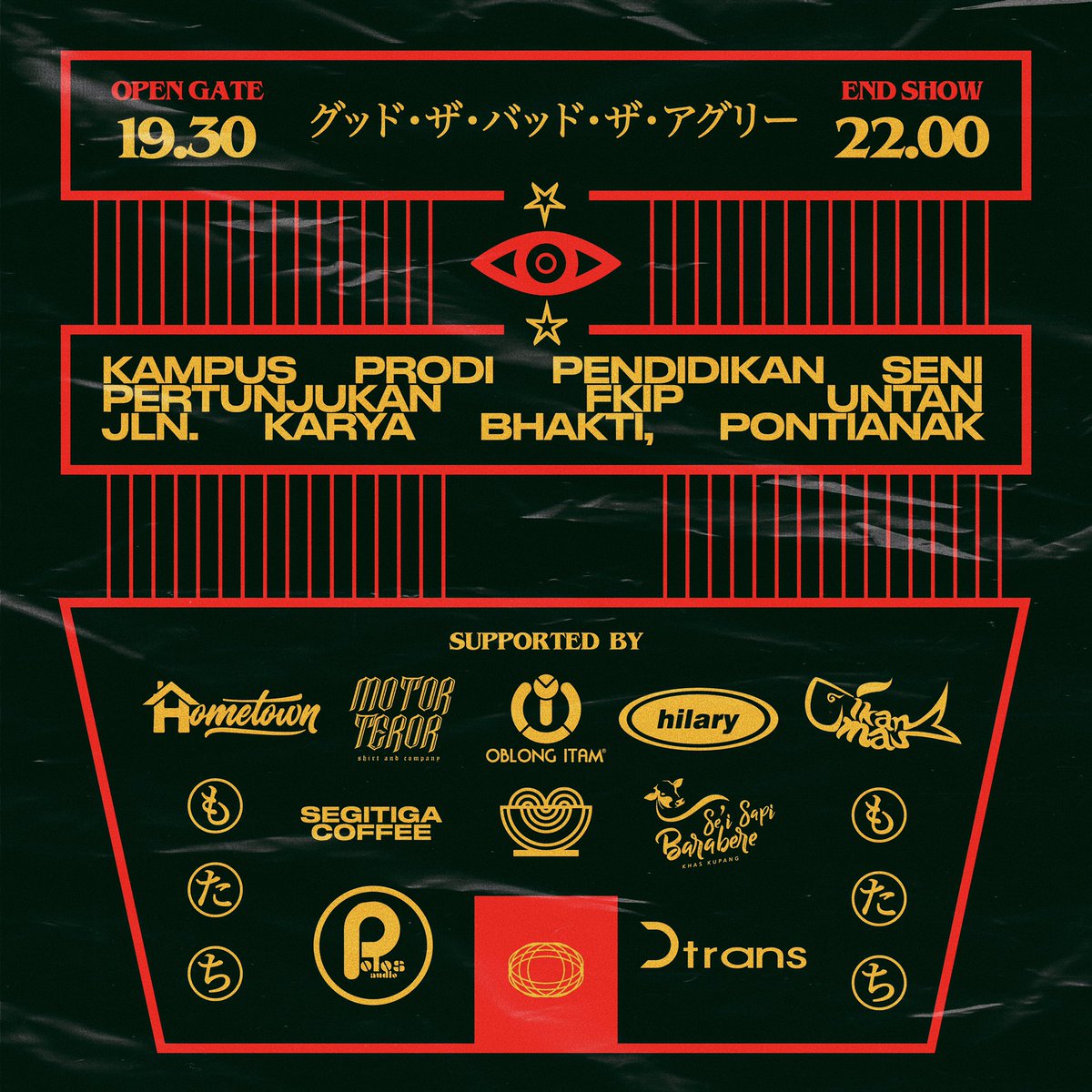 deathrockstar's tweet photo. OPEN GATE 19.30 - END SHOW 22.00

Ticket: 25K / PERSON.

It just a little fucking show, even nobody cares.
So, Listen carefully.

SEE YOU TOMORROW! https://t.co/lcMCFyu7QK