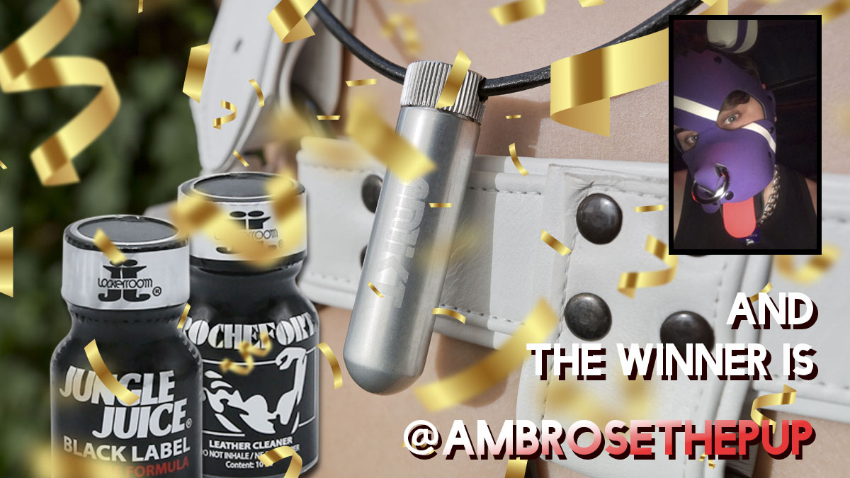 We've got a #winner! ⭐ Congratulations <a href="/Ambrosethepup/">🐶Ambrose🐽</a> we hope you enjoy your #poppers. Happy huffing! 😘