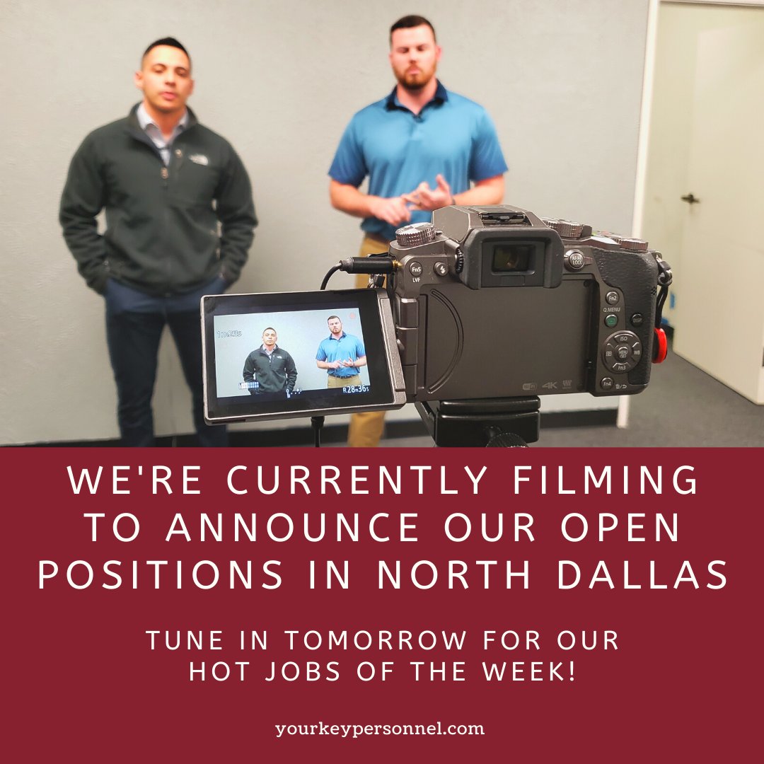 KPstaffing_'s tweet photo. Check back in tomorrow for our hot jobs of the week in North Dallas. #keypersonnel #hotjobs #northdallas #keypersonneldfw https://t.co/zk24V0GuIu