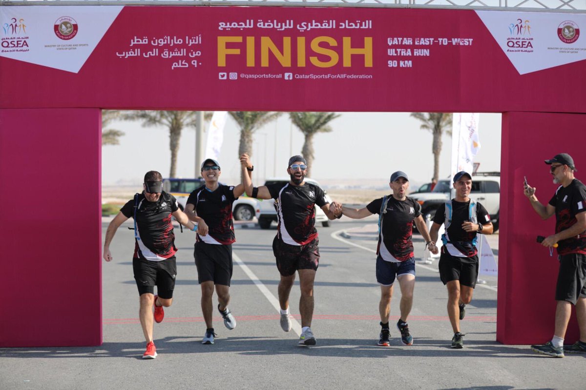MOCQatar's tweet photo. حقق المركز الأول في الفردي البطل  نصرالدين منصور من تونس وحقق البطل القطري فيصل القحطاني المركز الثاني في فئة الفردي كما حقق أبطال فر��ق الخدمة الوطنية المركز الثاني في فئة المجموعات وأبطال فريق قطر للجري (Qtr-Run) المركز الثالث.
@qasportsforall https://t.co/biGUn18dfX