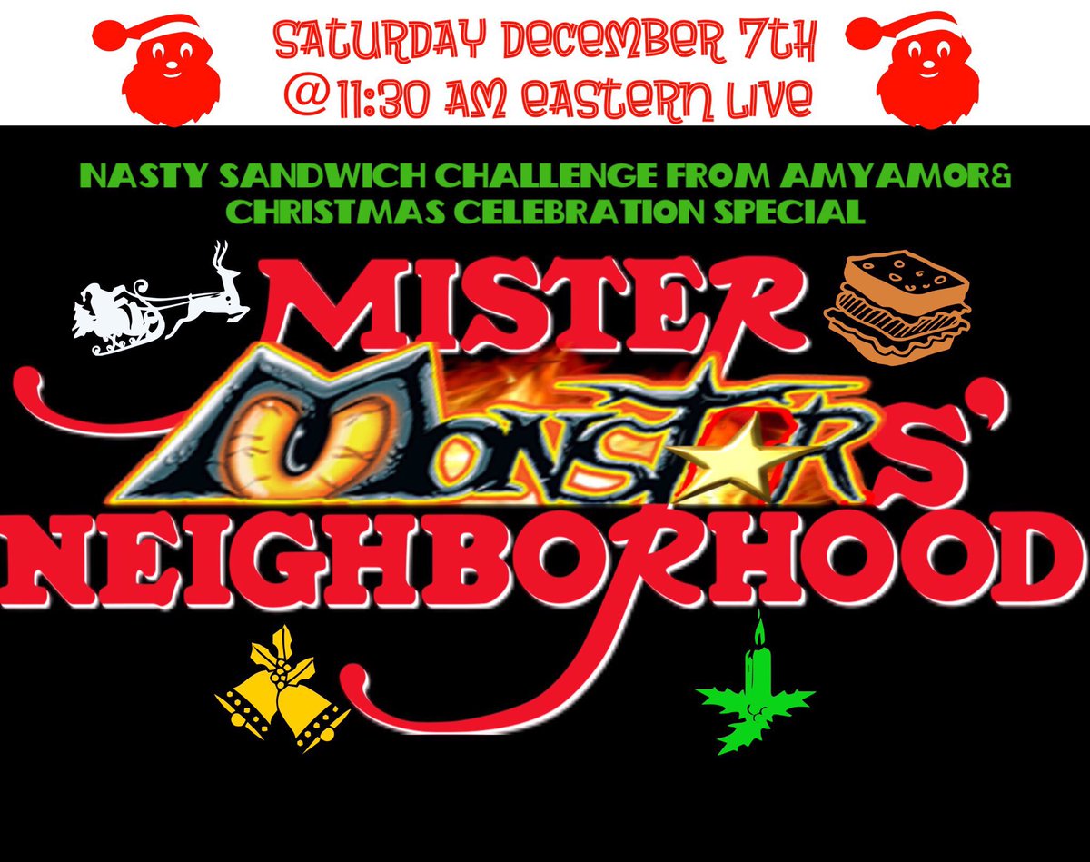 Come join us for our Nasty Sandwich Challenge at 11:45am EST today!! youtu.be/GbE5bSi-ZyA #nasty #nastysandwichchallenge #challenge #monstar