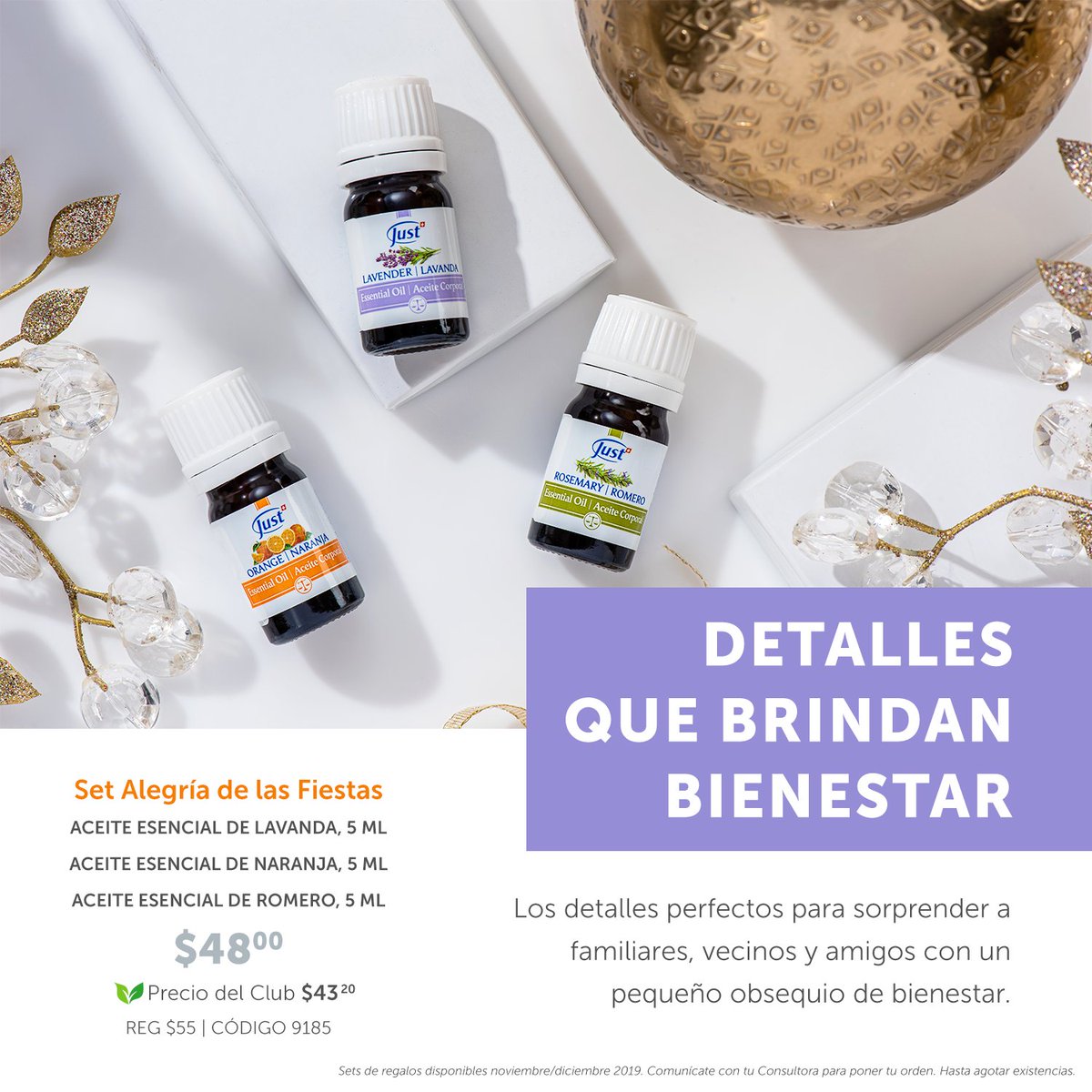 JUSTESBIENESTAR's tweet photo. ⭐️ Con nueve sets de regalo fantásticos, tienen muchas opciones para regalar bienestar esta temporada 🎄🎁. ¡Desde aromaterapia, cuidado para el rostro y mucho más! 👃🏼💆🏻😍‍ Comunícate con tu Consultora Just para realizar tus pedidos. 🙋🏻 https://t.co/ZKtYwD79ts