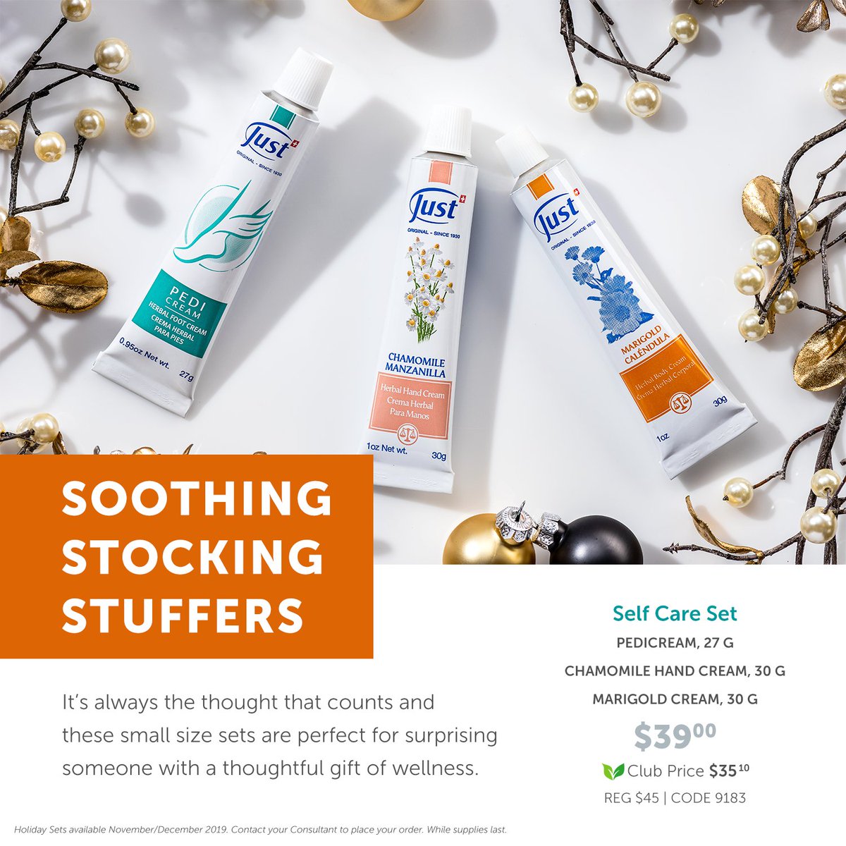 JUSTUSAOFFICIAL's tweet photo. With nine fantastic product sets ⭐️ from aromatherapy to skincare, you have a lot of options to give Just wellness this season. 🌿 ❤️ Don't wait until the last minute to shop! 🛍 Contact your Just Consultant to place your orders. 🙋🏻‍ #JustUSA #Gifts #GiveWellness #Holidays https://t.co/O3HqeJ179D