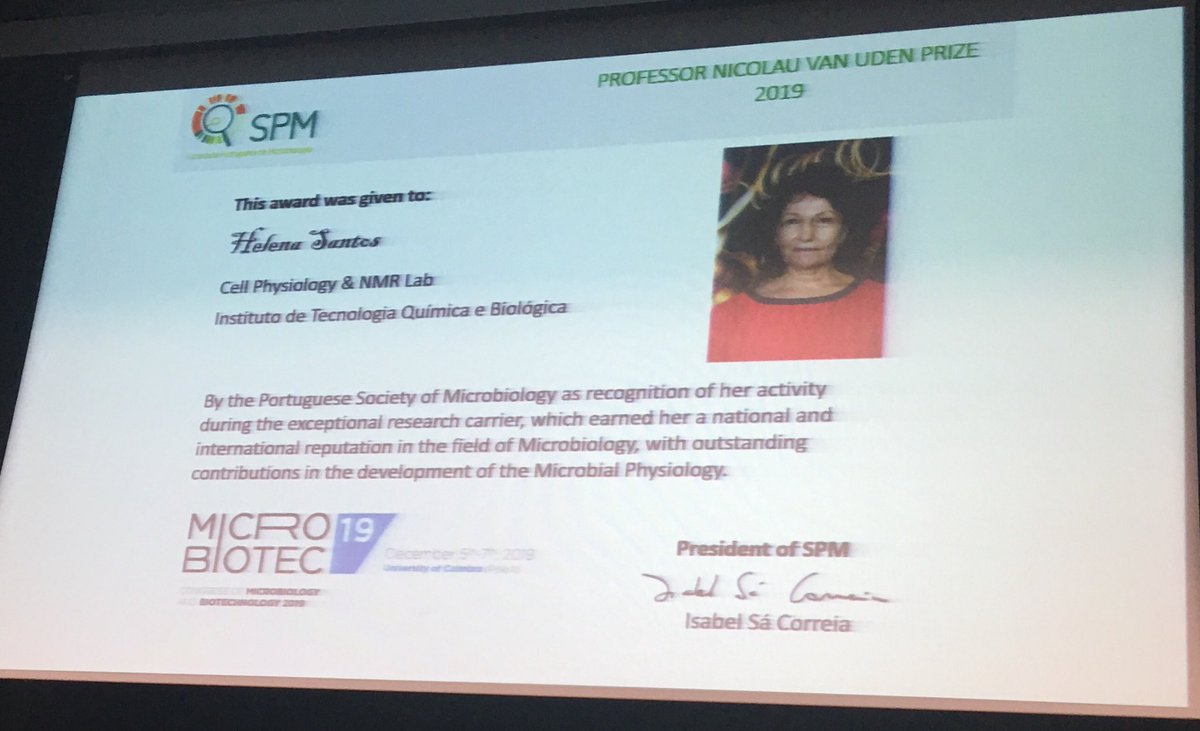 lom_martin's tweet photo. Helena Santos @itqbunl awarded #MicroBiotec19 💃 https://t.co/TwvLtSb8Mw