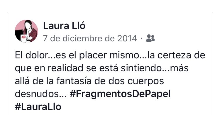 SoyLauraLLo's tweet photo. #Fragmentos #LauraLlo https://t.co/uIQ5z94bp5