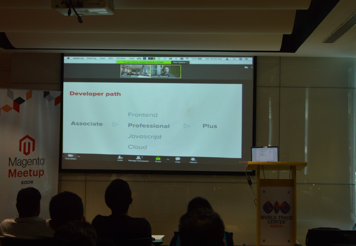 imSanthoshP's tweet photo. @Kalpesh @josephmaxs We thank you for this interesting and informative session. The meet-up was a great success. @MagentoKochi @magento @ceymox @nasscom @wtckochi @Swift_Otter https://t.co/d7h9AlC0So