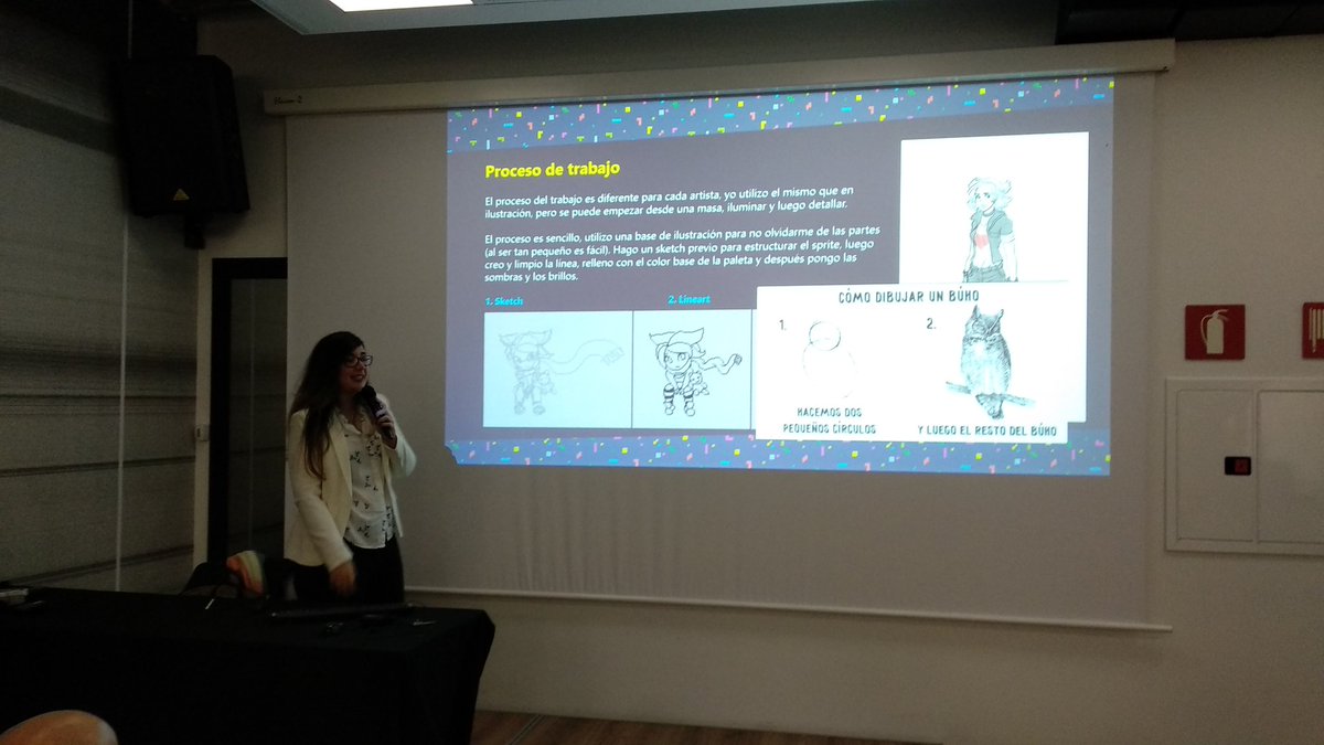 ICOAcat's tweet photo. Segona masterclass de l'#AprenDev 👩‍🏫

@khioora està fent un repàs a les tècniques, programes, procesos del Píxel Art 🎨

Si teniu alguna pregunta per a ella podeu fer-la a través del Twitch: https://t.co/YNIicEKzxu https://t.co/4L8Y8rlgS9