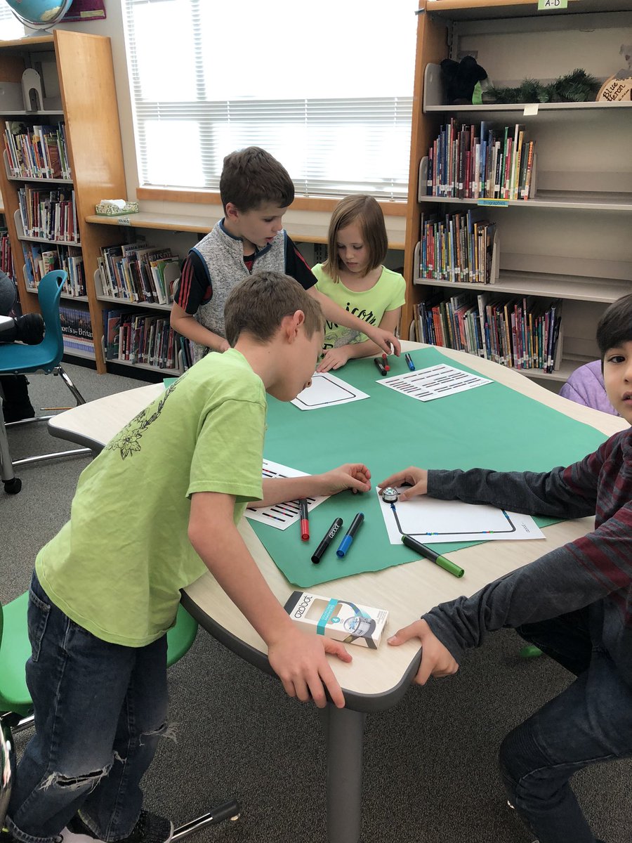 bhelementaryco's tweet photo. Third graders coding with Ozobots. So fun watching them collaborate and problem solve with each other. #teamjeffco#jeffcogenerations#jeffcoedtech https://t.co/szlGEHsWTH