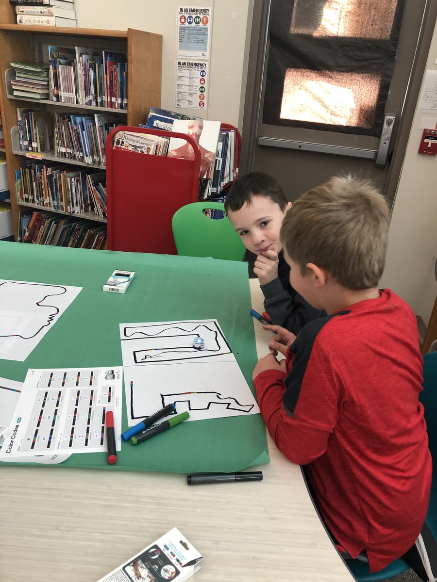 bhelementaryco's tweet photo. Third graders coding with Ozobots. So fun watching them collaborate and problem solve with each other. #teamjeffco#jeffcogenerations#jeffcoedtech https://t.co/szlGEHsWTH
