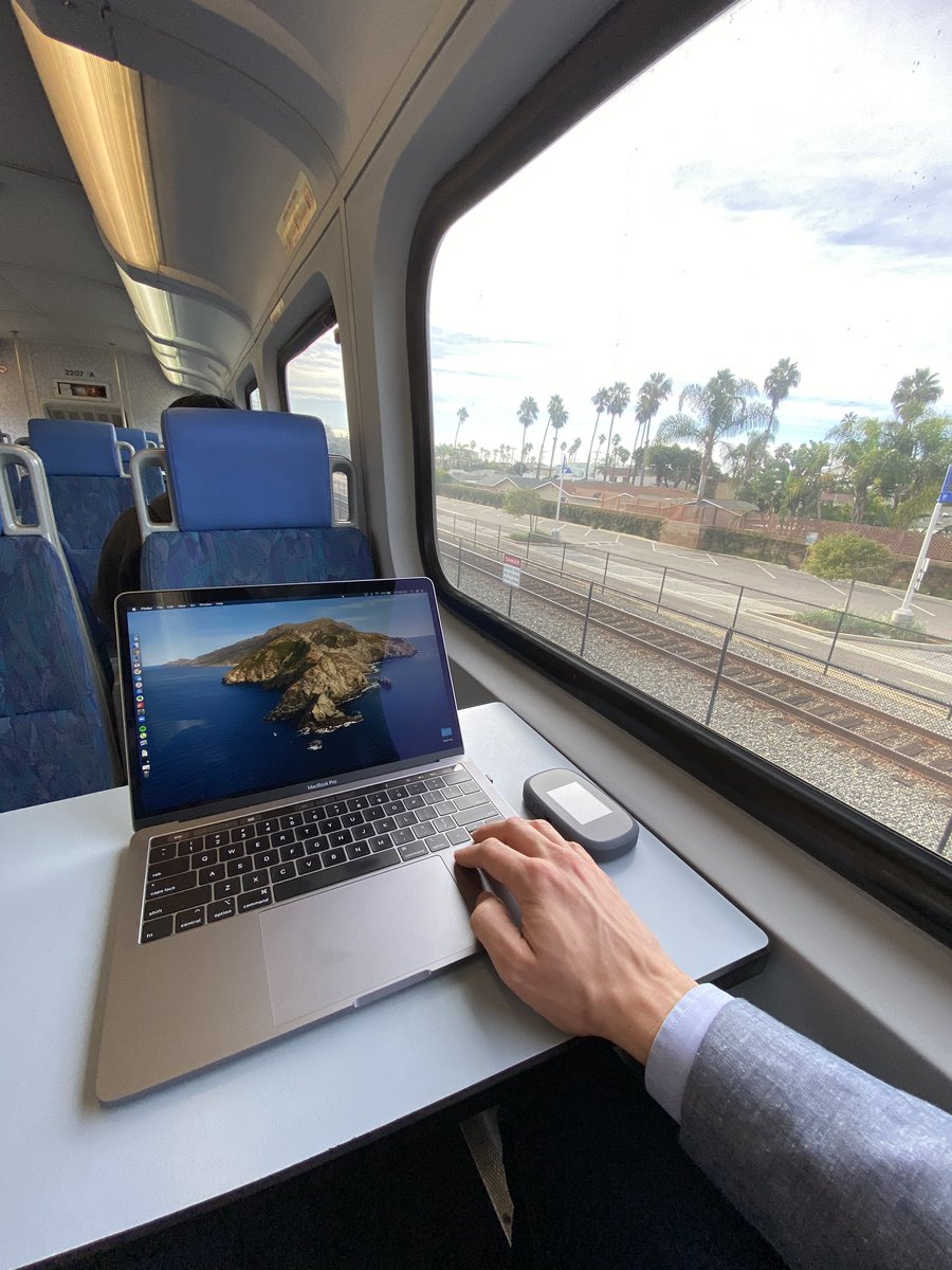 nick_tenbrink's tweet image. Got to ride the ‘Coaster’ train down the coast to San Diego to meetup and co-work with some of my @zapier coworkers yesterday!
It was fun to get together for the day! #zapier #democratizeautomation #remotefirst #remotework #train #trainsrock #nomadic