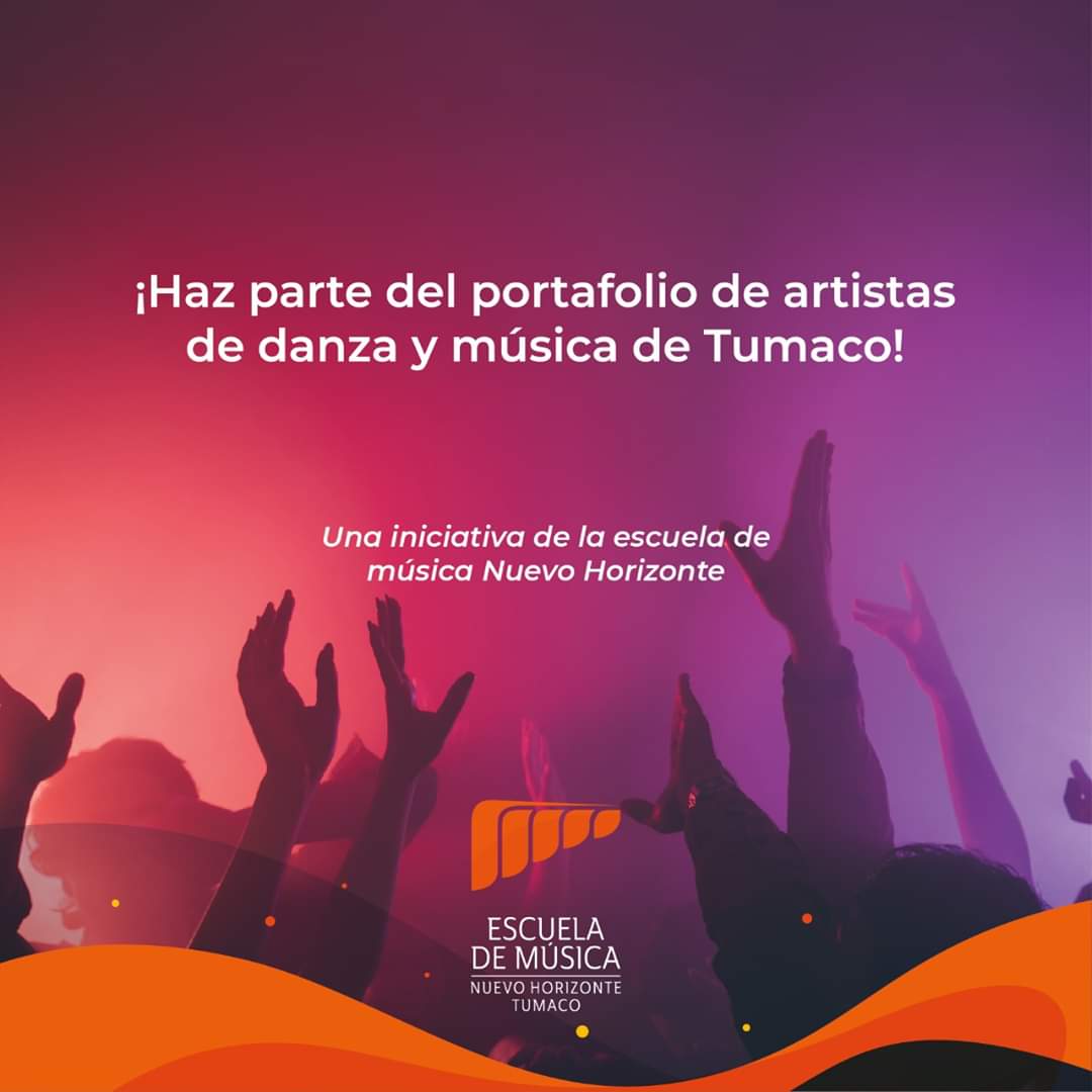 musicatumaco's tweet photo. Haz parte del Portafolio de Artistas de Danza y Música del Municipio de Tumaco. Simplemente debes diligenciar la información que se solicita en el siguiente link:
https://t.co/lHs2ElDLYG

Más info: nuevohorizontetumaco@gmail.com o al celular 3012697988 https://t.co/s30pQ6CYQA