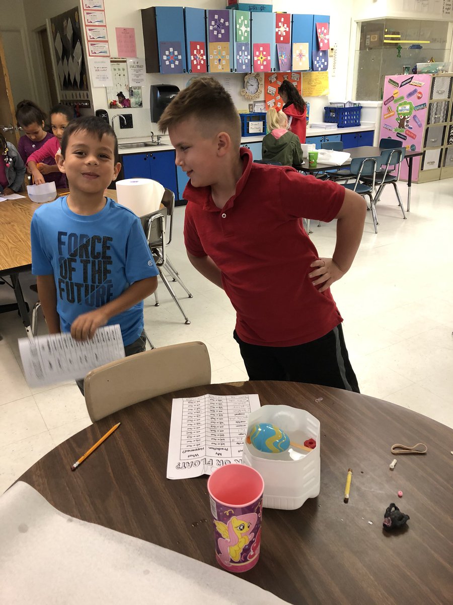 Science exploration in 2nd grade! Float or sink? Some were surprised that the results didn’t match their predictions! <a href="/DeltonaLksElem/">Deltona Lakes Elem</a> <a href="/DeltonaLakes/">Deltona Lakes</a> <a href="/ramonita_ortiz1/">Ramonita Ortiz</a> <a href="/tngriffi_tonya/">Tonya Griffin</a> <a href="/ElemSci/">VCSElemSci</a> <a href="/jenndiallo2016/">Dr. Jennifer Diallo-Powers</a>
