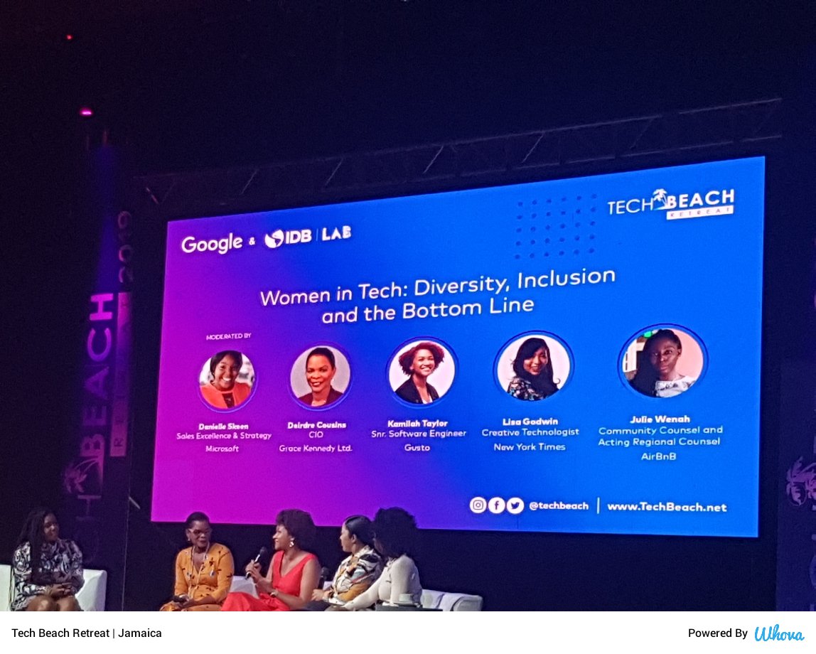 mone_willo's tweet image. #TechBeach Women at Tech Companies still struggle to reach C Suite and still struggle to get equal pay as their Male counterparts #TBRJAM,TBR2019,TechBeachRTRT via Whova event app whova.com/whova-event-ap…