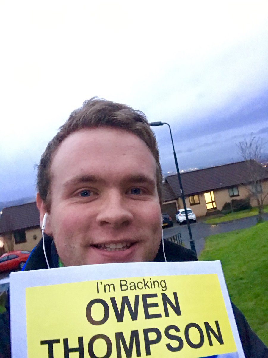 Everyone knows I’m no a fan of taking pics of myself, but you know the rules about campaigning 😅 

Leafleting in Mayfield tonight for #GE19 campaign day 39 - we’ve covered thousands of houses in my hometown & we’re feeling positive! #VoteSNP #ActiveYSI #Owen4Midlothian