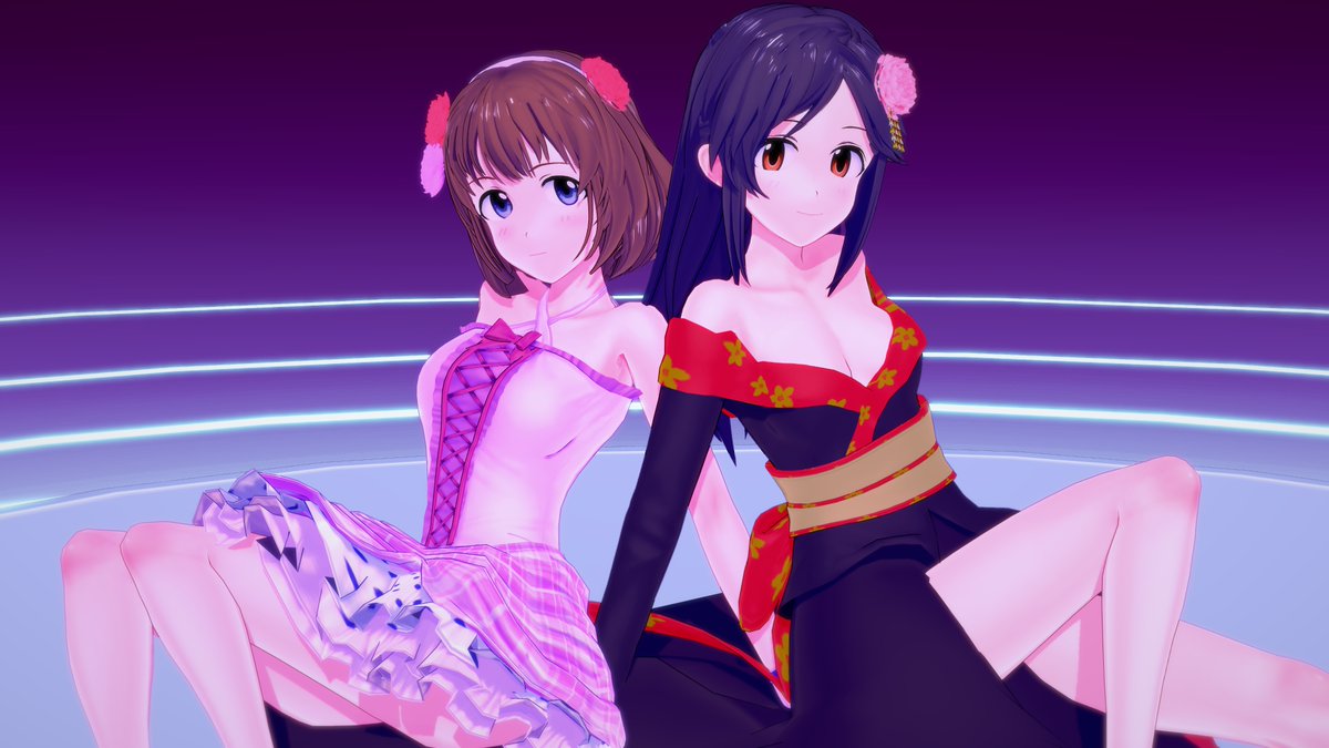 uminaekurage's tweet photo. とてもいい。とてもいいぞシノブ＝サン、アズキ＝サン、そなたたちは実にカワイイ茶菓子

TOSHI様（@TOSHI72141903）より工藤忍ちゃんと桃井あずきちゃんお借りしてます！
#コイカツ
そろそろ僕の脚フェチがバレ���うです https://t.co/JG6TOvjQuf