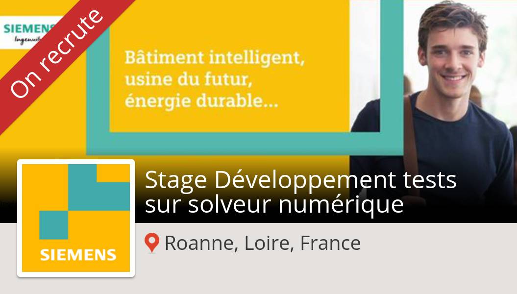EricGassmann18's tweet photo. #Siemens recrute un(e) #Stage #Développement tests sur solveur numérique #RoanneLoireFrance, postulez dès maintenant ! #job https://t.co/gdhwIP4pE3 https://t.co/Qy77yCLpdN