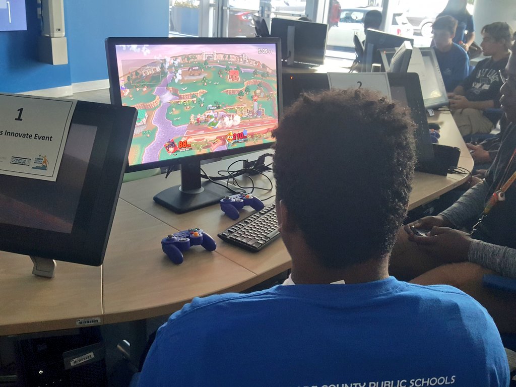 MDCPSSTEAM's tweet photo. Our second #MDCPSSTEAM ESports competition at @CTEMiami #InovateCTEC. @NASEFeduFlorida https://t.co/yBK3CM2wWZ