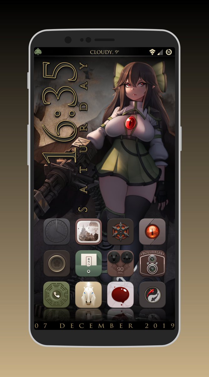 spencerdawson3's tweet photo. Saturday screenie.
Klwp.
#VampireX (Edward) shared by @coburn67_94 
Credits where due for the rest. https://t.co/kY39Pq8GgO