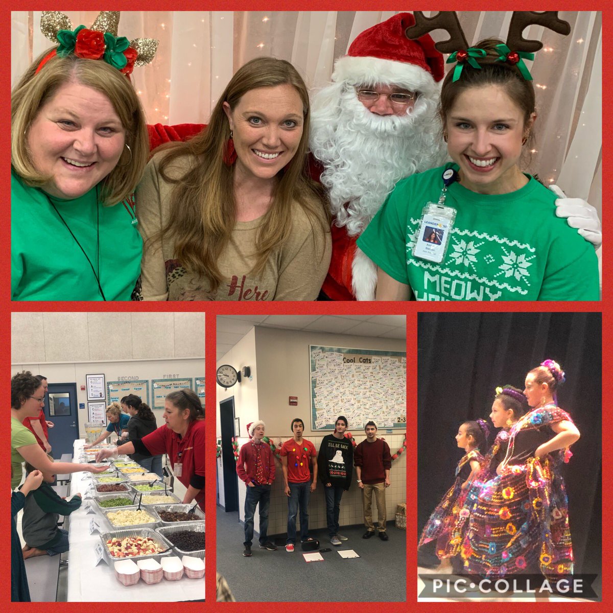 Holiday fun at our WSE social!  Santa, crafts, breakfast, vendors, LHS quartet, Bamboo Boxes from VHS incubator program, and Ballet Folkorico.  #thewildcatway