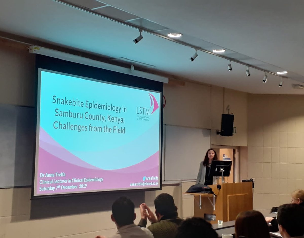 CSRIatLSTM's tweet photo. Experiences from fieldwork in Samburu - physical, security, cultural &amp; community barriers, &amp; some elephants thrown in for good measure..@AnnaTrelfa shared the challenges of fieldwork today at #VenomDay2019. #snakebite #publichealth #epidemiology @CSRIatLSTM @NIHRresearch @K_SRIC https://t.co/xe3n8GO97y