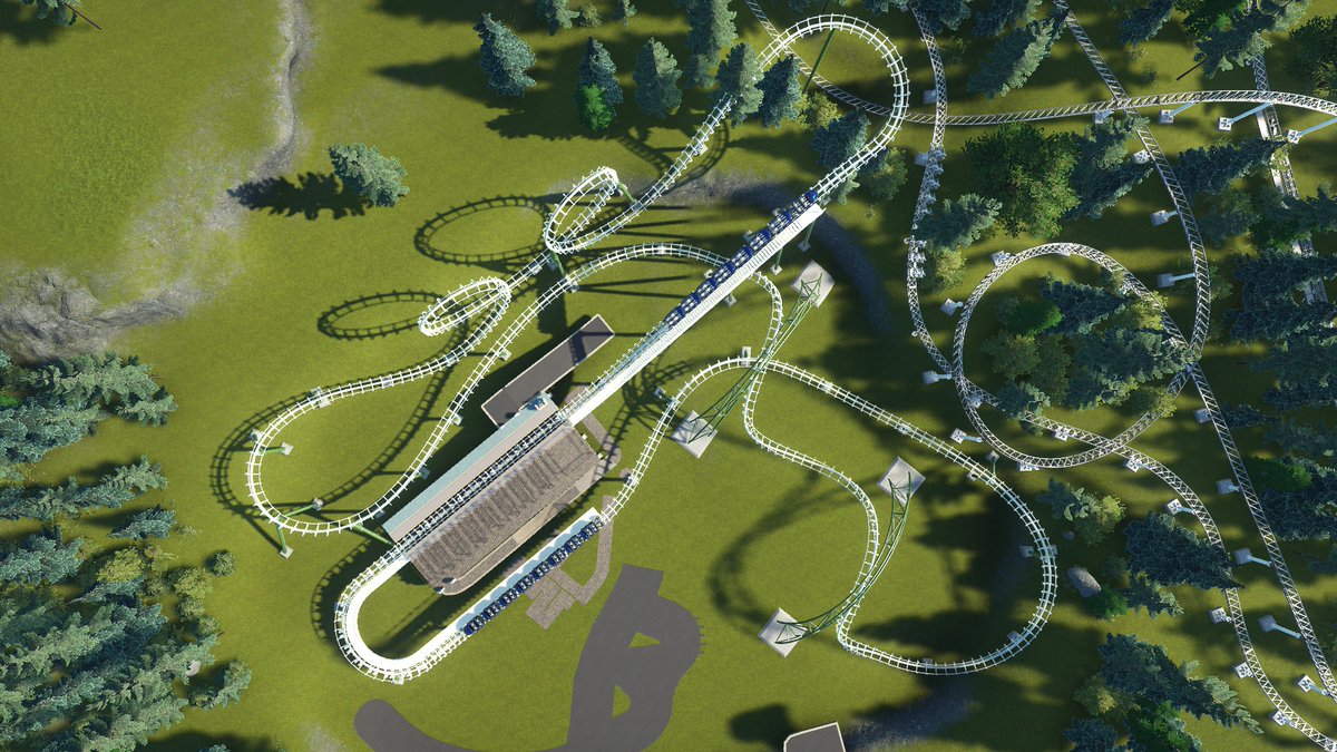 K_RambaYT's tweet photo. Yhis is my first Arrow coaster I have ever made! (Oh, Monday hopefully a new video, and I'd love to make Peregrine Peaks videos again as well!) @PlanetCoaster #PlanetCoaster https://t.co/YHgvWtbr3L