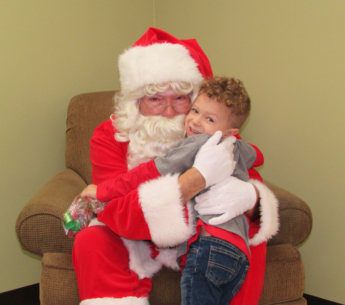 Santa came to visit us today!