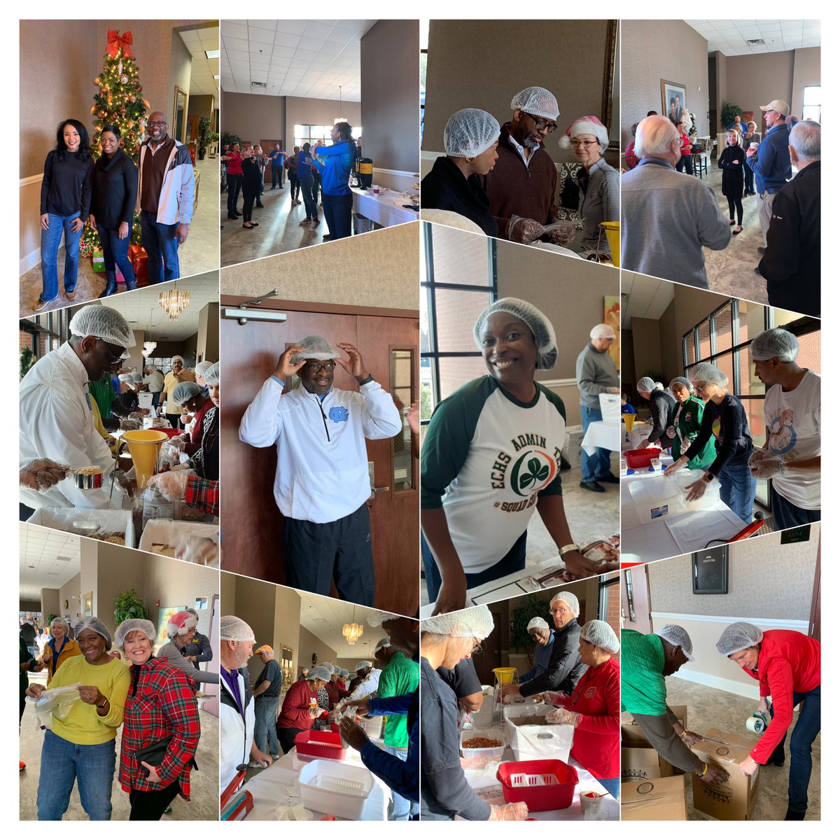 RobinColetrain's tweet photo. Great morning of service with @RichlandOne administrators and support staff meal packing with the Columbia SC Rotary meal packing project for #RCSD1 families. #R1Srrong https://t.co/2b21wXRmrv
