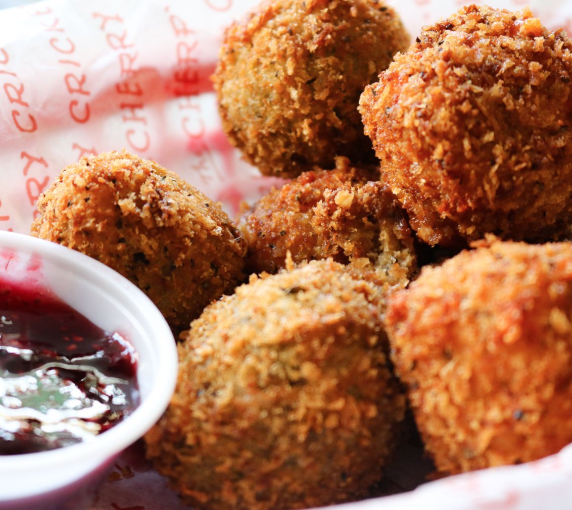 CHERRY 💣BOMBS. 
Living life to the fullest with boars head three pepper cheese, cherry pepper raspberry sauce. #cherrycricket #happyhour