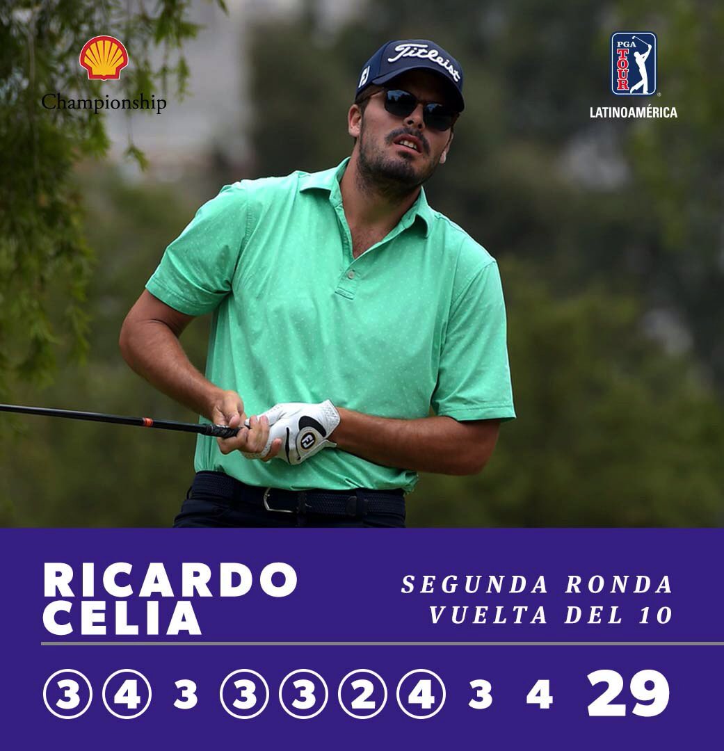 PGATAmericasESP's tweet photo. .@pipocelia 🇨🇴 hizo -1 en los primeros 27 hoyos del #ShellChamp, pero se metió en la pelea al hacer 2️⃣9️⃣ entre los hoyos 10 y 18 en la Ronda 2. A 3 golpes del líder, a las 12:40 pm de hoy saldrá a disputar la Ronda 3. https://t.co/HxHBA1grwz