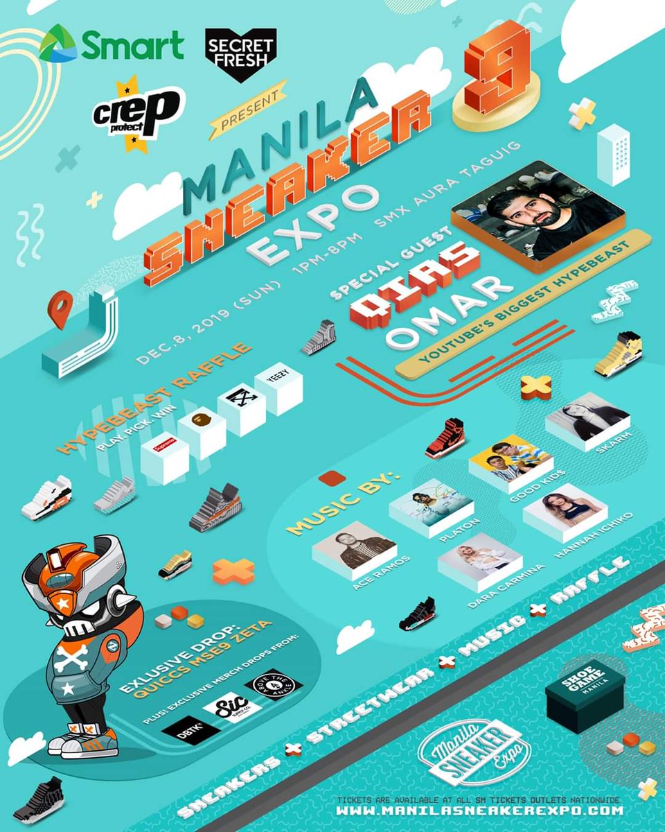 grovestreetph's tweet photo. See y'all at SMX AURA TAGUIG (Dec. 08, 2019)
Manila Sneaker Expo 9🔥🔥🔥
from 1pm - 8pm
See y'all there‼️

https://t.co/RQd7qNcJVf

https://t.co/Nhqvgpq4qy

https://t.co/j7RLrOZeiF

#GrovePH #GroveStreetPH #Notforkids #LocalStreetwear #StreetwearPH #CluckinBell https://t.co/EzHkfoWdPH