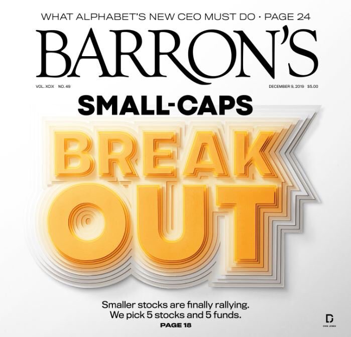 Russell2000. Small Caps. Barron's Cover