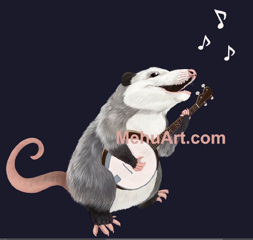 ColorMeCritters's tweet image. Got another possum design up as well as a few other projects. :)
redbubble.com/people/mehu

#possum #Possumart #opossum #banjo #banjoplayer #animalart #shirt