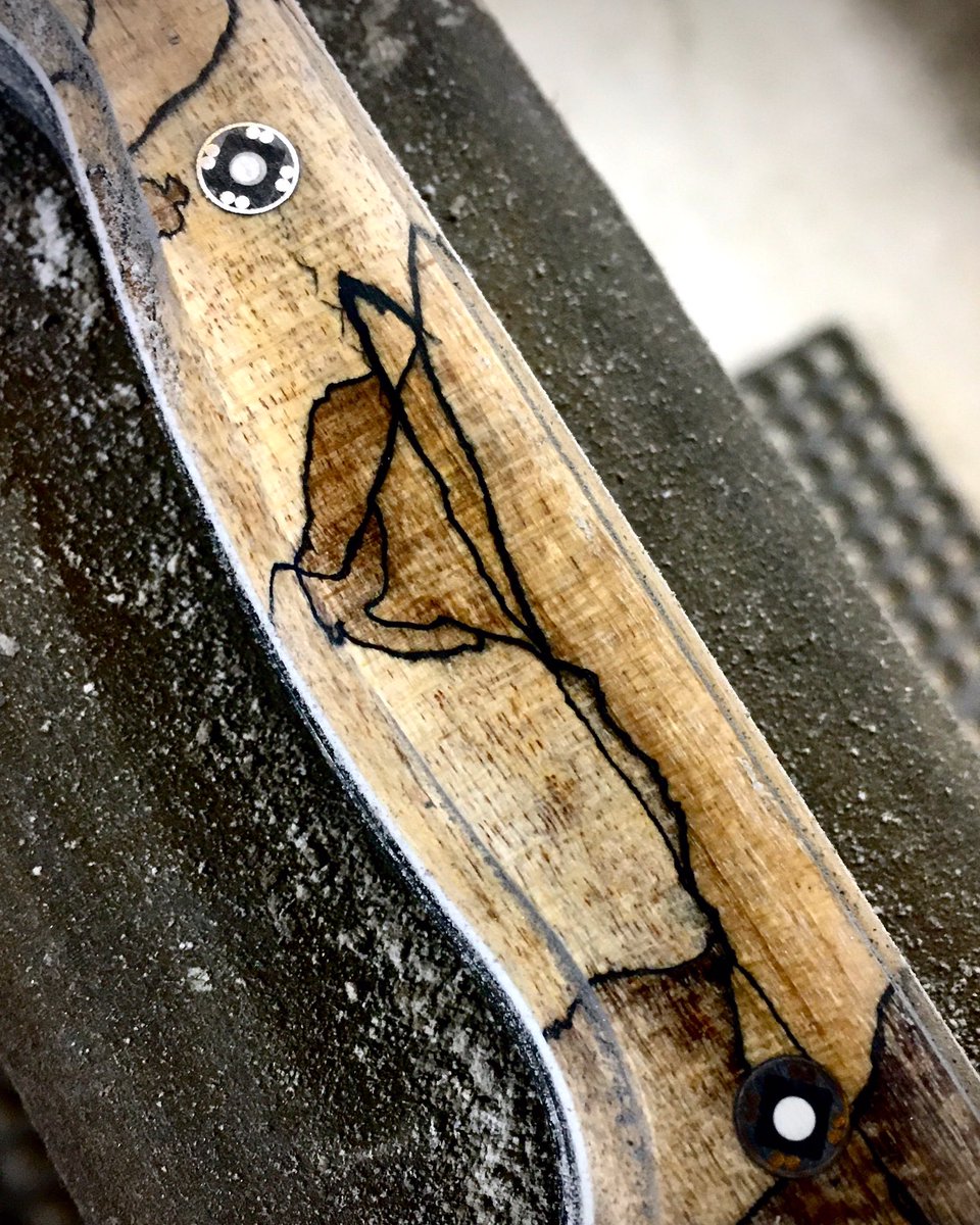 Found this weird little painting in some maple.